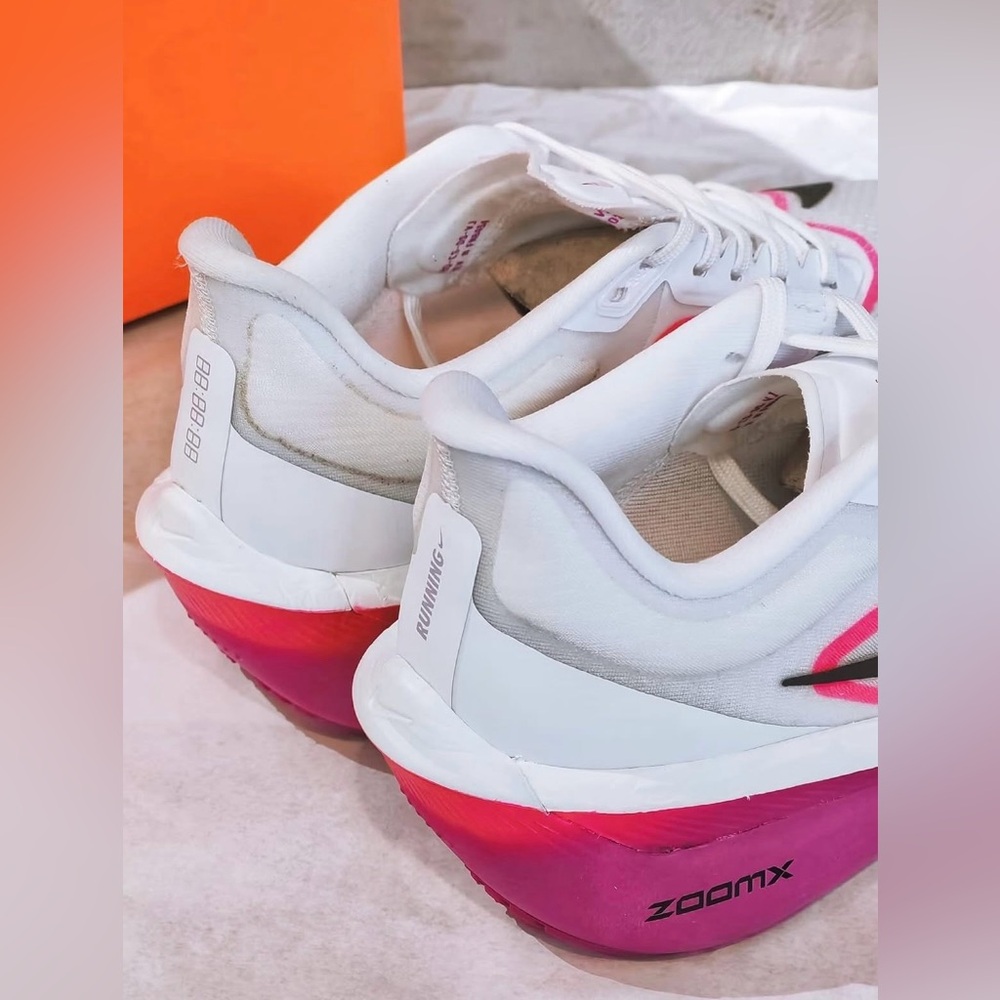 Nike Zoom 💅 Fly 6 White Vivid Grape Hyper Pink Women's Shoes 8 8.5 FN8455-101 - Picture 4 of 10